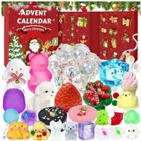 LuxusKollektion Spielzeug-Adventskalender Adventskalender 2025 24 Tage Fidget Mini Mochi Set Kawaii für Kinder