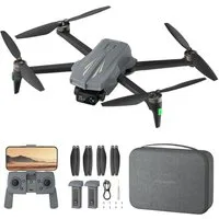 AMETA GPS Drone mit Kamera 4K, 50 Min Flugzeit, Unter 249g Drohne (4K Ultra HD, Set, 5G-WLAN FPV-Liveübertragung, GPS-Positionierung, Automatische Rückkehr, Follow-Me, Gestensteuerung)