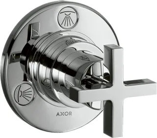 Hansgrohe Vierwegeumstellung Axor Citterio F-Set Quattro/Trio chrom mit Kreuzgriff, 39925000 39925000