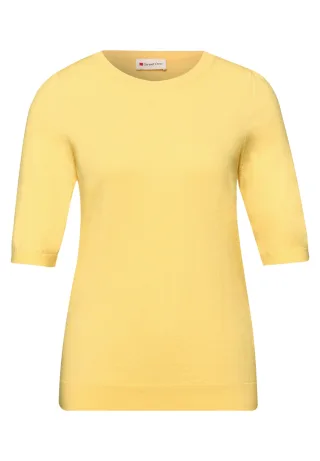 Street One - Pullover in Unifarbe bloom yellow - Gr. - 46