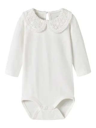 NAME IT - NBFTYLLA LS BODY NOOS White Alyssum - Gr. - 86