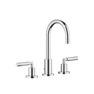 Dornbracht Waschtisch Armatur Tara. 2071088200 chrom, Ausladung 135mm, Griffhebel, 3 Loch Armatur