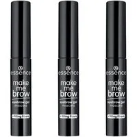 Essence Augenbrauen-Gel make me BROW eyebrow gel mascara, 3-tlg., Mit winzigen Fasern, bietet Farbe und Volumen, natürlicher Look.