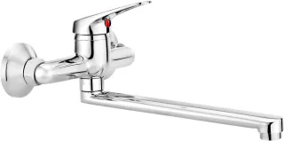 Neuesbad Serie 150 Wandmontage Spültischarmatur, Chrom NB1DEBYU080M1