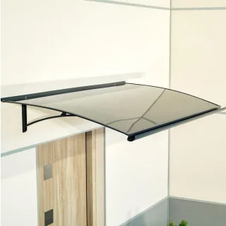 Vordach Essen, Pultvordach, Aluminium, Glas, Anthrazit, mit integrierter Regenrinne, individuell konfigurierbar