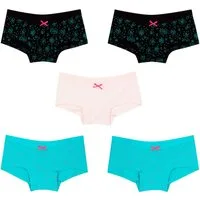 bonprix Panty (Packung, 5-St) aus Baumwolle und Elasthan, bequeme Passform, pastellfarben
