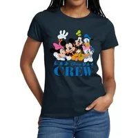 Spreadshirt T-Shirt Mickey & Minnie Pluto Goofy Daisy Donald Crew Frauen T-Shirt (1-tlg)