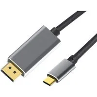 Bolwins E30 USB C auf DisplayPort Kabel 4K 1.8m USB Typ C zu DisplayPort Kabel Video-Kabel, USB-C (Typ-C) Stecker, DisplayPort Stecker (180 cm), USB-C auf DisplayPort, 4K Ultra HD, Audio- & Videoübertragung