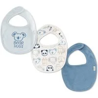 HUGGIES babywear Lätzchen HGHB 3PK BIBS, (Packung, 3-St), mit Bärchenprint und Klettverschluß
