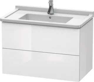 Duravit L-Cube Waschtischunterbau wandhängend Weiß Hochglanz 820x469x558 mm - LC626502222 LC626502222