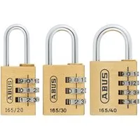 ABUS Vorhängeschloss, 3-stelliger individuell anpassbarer Zahlencode, Sicherung bei Reisen