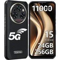 OUKITEL WP35 5G 24+256GB Outdoor Smartphone (16,76 cm/6.6 Zoll, 256 GB Speicherplatz, 108 MP Kamera, Android 15, 11000mAh, OTG, GPS, NFC, IP68 Wasserdicht Baustellenhandy)