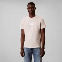 Calvin Klein Jeans T-Shirt Rundhalsausschnitt, Regular Fit, Logoschriftzug