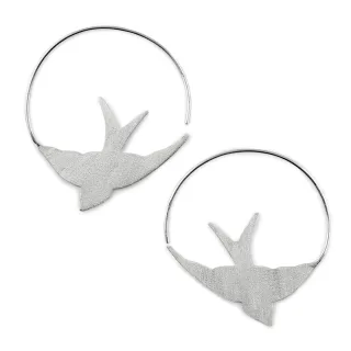 Vogel Ohrringe aus 925 Silber