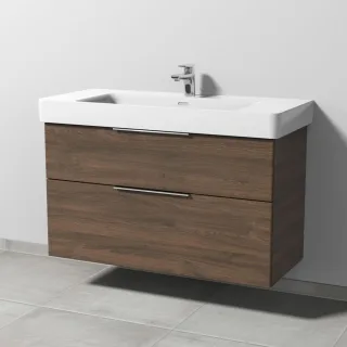 Sanipa 3way Waschtischunterbau zu Laufen Pro S Waschtisch mit 2 Auszügen, Eiche-Arizona UM77080