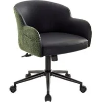 IWMH Bürostuhl Schreibtischstuhl mit Armlehnen, Höhenverstellbar Drehstuhl, Stuhl für Schminktisch, Homeoffice