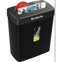 ibettertec Aktenvernichter Aktenvernichter, Heim- und Büro-Schredder, Kreuzschnitt 5×14mm, 8 Blatt Verarbeitungskapazität, Schwarzes Recyclinggehäuse