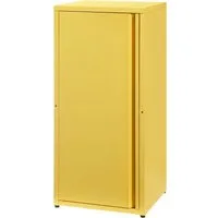 en.casa Mehrzweckschrank »Burlöv« mit 1 Tür und 2 Ablagen 88x40x35 cm Gelb