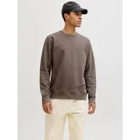 Jack & Jones Sweatshirt JJEDOVER CLASSIC SWEAT CREW NECK SN mit Markenlabel