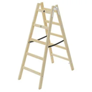 Hailo H40 StandardLine 2x5 Holz-Doppelsprossenleiter