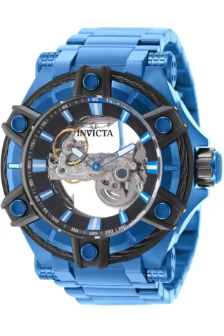 Invicta Bolt 50786 Herrenuhr - Automatisches Uhrwerk - Edelstahl mit schwarzem Zifferblatt - 52 mm