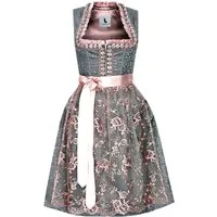 Alpenmärchen Dirndl Dirndl Marlies in Grau und Altrosa - ALM779
