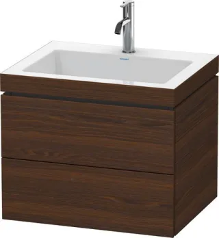Duravit L-Cube c-bonded Set wandhängend Nussbaum gebürstet Matt 600x480x500 mm - LC6926O6969 LC6926O6969
