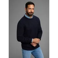 Man's World Rundhalspullover Neue Kollektion! Highlight allover Zopfmuster! weicher Griff, Perfekt für die kältere Jahreszeit