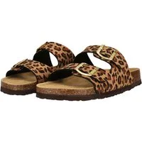 nou Whitehill V2 Cork leopardbraun Damen Sandale