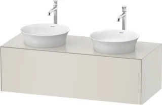 Duravit White Tulip Konsolenwaschtischunterbau wandhängend Nordic Weiß Seidenmatt 1300x550x408 mm -  WT4978B3939