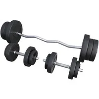 GORILLA SPORTS Hantel-Set SZ-Curlset Kunststoff 70kg