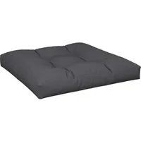 vidaXL Sitzauflage Palettenkissen Schwarz 80x80x12 cm Stoff, (1 St)