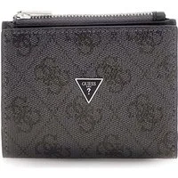 Guess Geldbörse Bifold Top Zip Wallet, aus echtem Leder mit RFID-Blocker Schutz