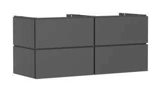Hansgrohe Waschtischunterschrank Xilesa E 1375x550mm 4SK PO Ko.m.AWT/AWTge Schiefergrau matt, 5430 54306760