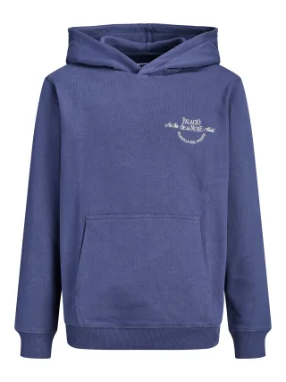 JACK&JONES - JORCHAMBERI TYPO SWEAT HOOD JNR Crown Blue - Gr. - 176