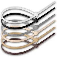 world-trading-net Kabelbinder Kabelbinder-Sortiment 120-teilig 4,8x300mm, BEIGE