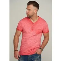 CARISMA T-Shirt CRMORELOS mit Knopfleiste & Brusttasche