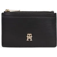 Tommy Hilfiger Kartenetui TH ICON LONG CC HOLDER, Geldbeutel, Portemonnaie mit goldfarbenem TH-Schmuckelement