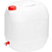 Garronda Kanister 30L Wasserkanister mit Hahn BPA-frei Wassertank Kanister Weiß GD-0083 (1 St), BPA-Frei