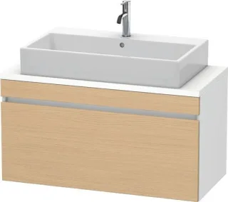 Duravit DuraStyle Konsolenwaschtischunterbau wandhängend Natur Eiche & Weiß Matt 1000x478x512 mm - D DS530403018