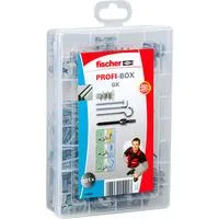 Profi-Box GK + Schrauben, Dübel hellgrau, 101-teilig, mit Schrauben