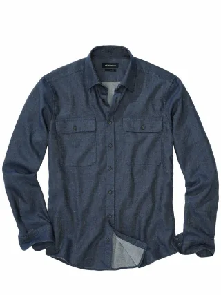 Mey & Edlich Herren Italo-Overshirt Braun 35% Leinen, 32 % Baumwolle, 33 % Polyamid