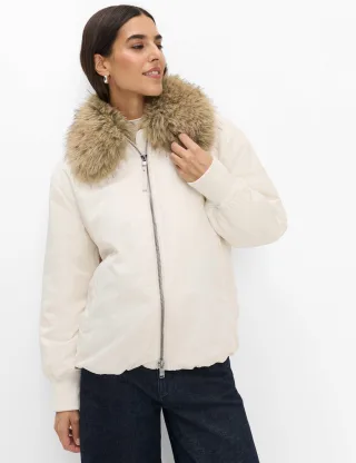 Brax Damen Blouson Style INES soft ecru, cremeweiß, Gr. 46