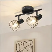 Zedelmaier Deckenstrahler Deckenleuchten 2/3/4 Flammig Deckenspots, E14/40W, ohne Leuchtmittel, ohne Leuchtmittel, Schwenkbar 350°, für Wohnzimmer Schlafzimmer Arbeitszimmer