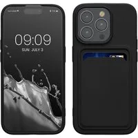 kwmobile Handyhülle Hülle für Apple iPhone 15 Pro, Handyhülle mit Fach für Karten - Handy Cover Case