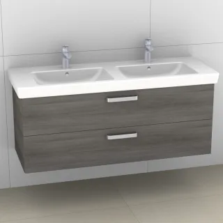 Artiqua 414 Waschtischunterschrank für Subway 2.0 7175D0 Graphit Struktur quer, 414-WU2L-V77-7070-40 414-WU2L-V77-7070-401