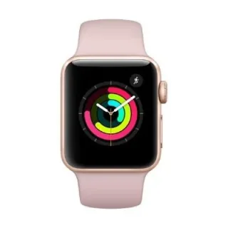 Apple Watch Series 3 [GPS inkl. Sportarmband sandrosa] 38mm Aluminiumgehäuse gold