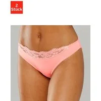 Nuance by Lascana Slip (Packung, 2 Stück) mit Spitzeneinsatz vorne