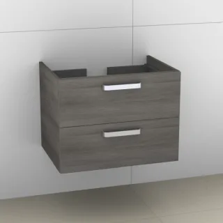 Artiqua 412 Waschtischunterschrank für Daylight K0727, Graphit Struktur quer, 412-WU2L-I01-7098-401 412-WU2L-I01-7098-401