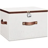 Minicloss Aufbewahrungsbox Faltbare Aufbewahrungsbox mit Deckel, aufbewahrungskoffer mit Reißverschluss